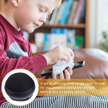 Toyvia 3 Piece Reusable Microfiber Touchscreen Cleaning Pad Ball for Cell Phone, Tablet, Laptop, Car Display Monitor