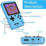 Retro Game Console, Handheld Game Console Retro Mini Game Player with 500 Classical FC Games