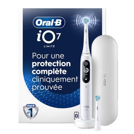 Oral-B iO7 Electric Toothbrush, for Clinically Proven Complete Protection, White, iO Series 7 Limited
