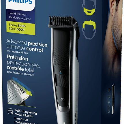 PHILIPS Series 5000 Men's Electric Beard Trimmer & Styler with Lift & Trim PRO System, BT5511/15