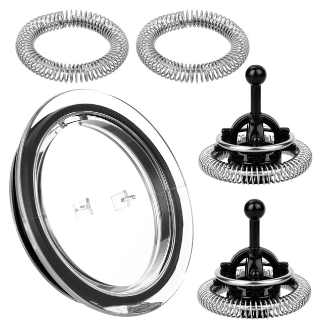 Penitue 5pcs Milk Frother Replacement Parts Set, Milk Frother Lid Cover & Spring Ring Replacement for Nespresso Aeroccino 3/4/Plus