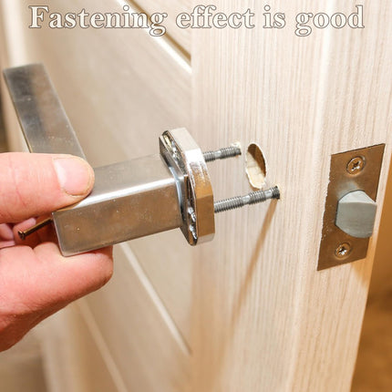 Qancekoo 8 Sets M4 Bolt Connecting Screws and Sleeves, Stainless Steel Adjustable Length Long Screw Door Handle Fixers for Hollow Door Handles Knobs Escutcheons and Others (60MM)