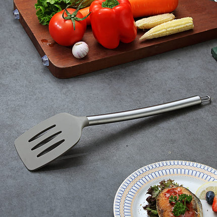 Berglander Non-Stick Silicone Slotted Turner Turner Kitchen/Barbecue Spatulas, Dishwasher Safe, Easy to Clean 1PC
