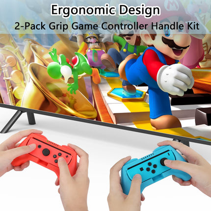Switch Carrying Case Compatible with Nintendo Switch, 12 In 1 Accessories Bundle for Nintendo Switch with Carrying Case, Protective Case, Screen Protector, PlayStand, Joycon Grip & More (Black)