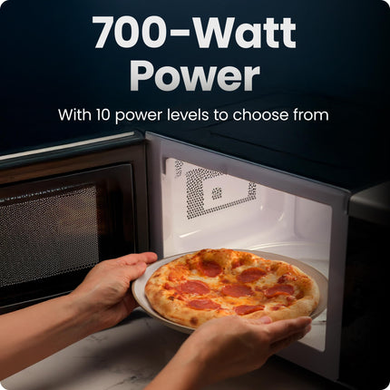 Chefman 20L (0.7cu ft) Countertop Microwave Oven, BLACK