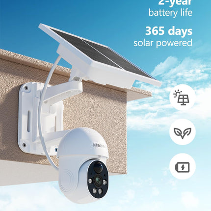 Solar Security Cameras Wireless Outdoor Surveillance with Solar Powered,360° Panoramic View