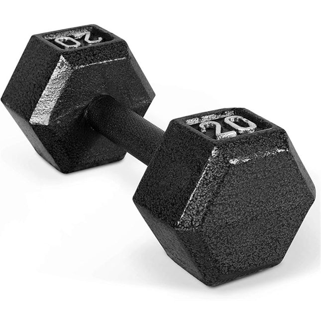 AMAZON BASICS CAST IRON HEX DUMBBELL 20LB