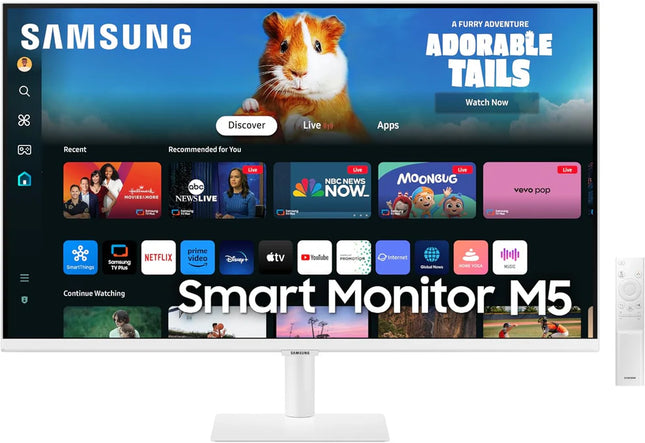 amsung 32" M5 Smart LED Computer Monitor - LS32DM501ENXZA - White-K