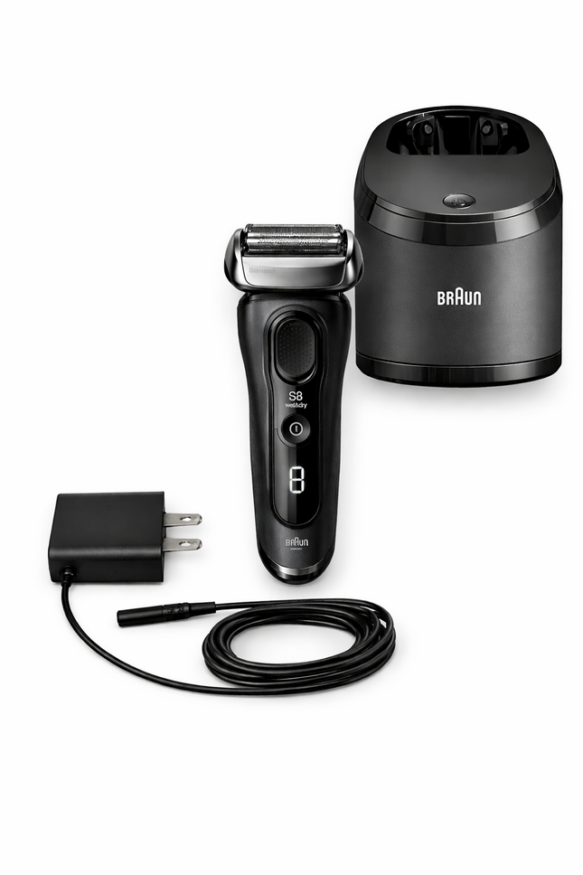 BRAUN S8 Series Wet & Dry Electric Shaver with Charger & smart Center
