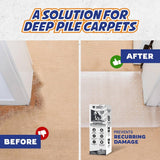 PANTHER ARMOR Carpet Protector Mat for Pets, for Deep Pile Carpet, Stop Cats from Scratching Carpets, Door Edge Protector, Plastic Runner Mat, 15.7” x 43.3”