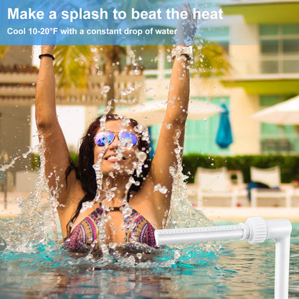 Pool Fountain, Pool Sprinkler Fountain for Both Ground and Inground Pools Adjustable Waterfall Fountain Spray High-Pressure for Swimming Pool SPA Accessories