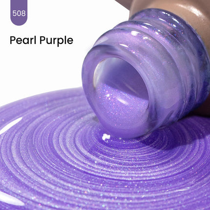 MAYCHAO 15ML Pearl Purple Pearlescent Shell Shimmer Mermaid Gel Nail Polish
