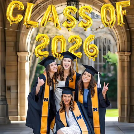 Tangparty Class of 2026 Letter Balloon for Decor, Parties, Graduation, Senior 2026 Party Supplies, College High School Grad
