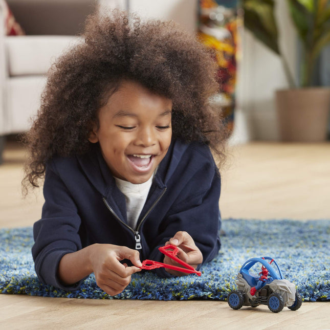 Marvel Spider-Man: Spider-Ham Stunt Vehicle 6-Inch-Scale Super Hero Action Figure and Vehicle Toy Great Kids for Ages 4 and Up