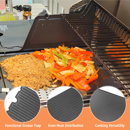 KEESHA 11242 Cast Iron Griddle Replacement Parts for Broil King Baron/Crown
