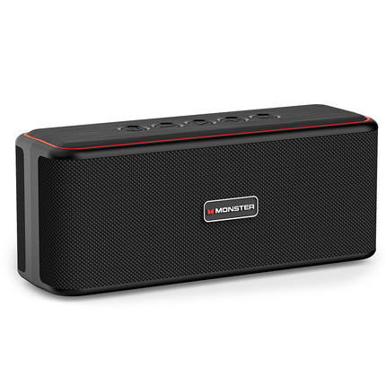 Monster Shock Plus Bluetooth Speaker, Portable Speaker with 40W Loud Stereo Sound, Bluetooth 6.0, TWS Pairing, 20H Playtime,Support AUX/TF Card, IPX6 Waterproof Wireless Speakers for Travel,Home,Party