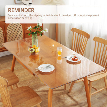 Warmstar 24x48" 2mm thick Clear PVC Rectangle Cover Protector Mat for Kitchen, Dresser, Dining Table, Desk X003VCEACT