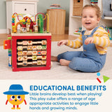 Battat – Activity Cube With Farm Theme – Educational Wooden Toys For Toddlers And Kids – 1 Year +