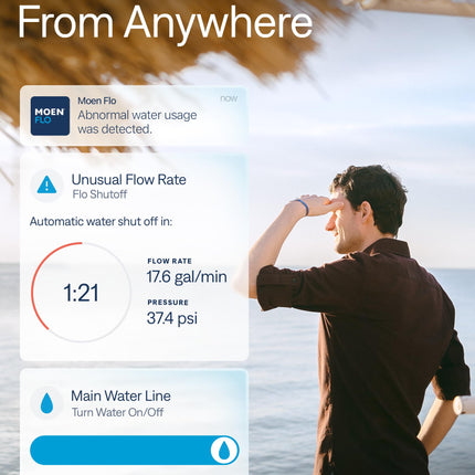 Moen 900-001 Flo by Moen 3/4-Inch Smart Water Monitor and Shutoff