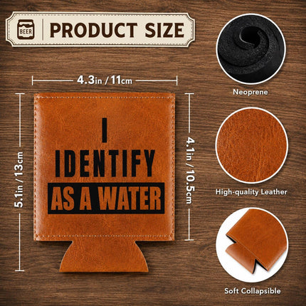 LoLoud Leather Can Cooler Sleeve Funny Gift
