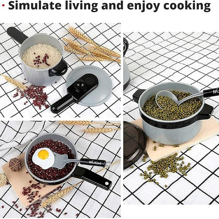 22 PCS Pretend Cooking Set, Kids Kitchen Toy with Play Food for Toddlers, Cookware Playset with Pots and Pans and Utensils, Kitchen Playset Accessories T58