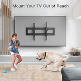 Pipishell Low Profile Fixed TV Wall Mount Bracket Ultra Slim for Most 42-90 Inch LCD OLED QLED 4K Plasma Flat Curved Screen TVs up to132lbs Max VESA 800x600mm, Fits 16", 18", 24" Wood Studs