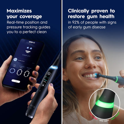 Oral-B iO7 Electric Toothbrush, for Clinically Proven Complete Protection, White, iO Series 7 Limited