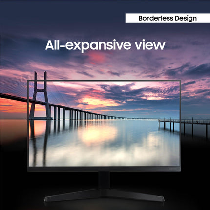 Samsung 27"  Screen LED-Lit Monitor 5ms 75Hz Eye-Saver Mode with Freesync, Black (LF27T350FHNXZA) -K