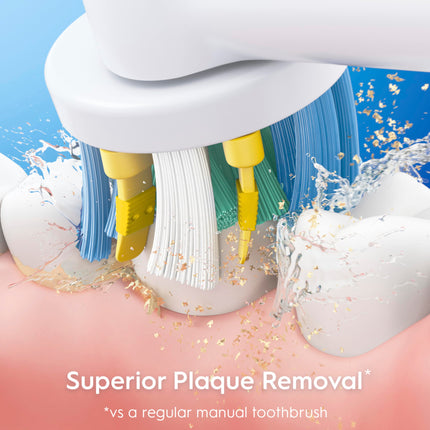 Oral-B Pro 400 Floss Action Vitality Electric Toothbrush with (2) Brush Heads, Rechargeable, Blue