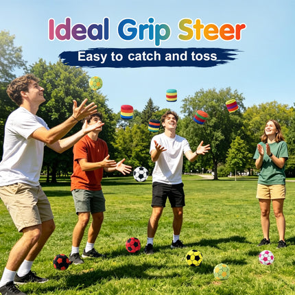 Jogcoys 12PCS Knitted Footbag Juggling Balls for Beginners, Combining Coordination and Fun, Ready-to-Use for Indoor & Outdoor Party Game