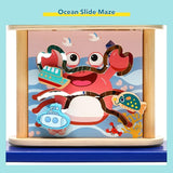 5 in 1Wooden Activity Cube, Montessori Magnetic Fishing Game Toy for Toddlers,Stacking Fine Motor Skills Toys for Kids Preschool Learning Toys T125