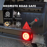 RVXHUA LED Submersible Trailer Tail Lights Kit, 12V LED Utility Boat Lighting with Halo Glow