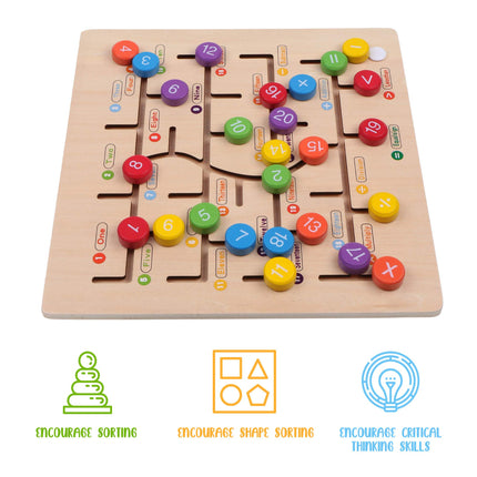 Montessori Toys for Babies | Numbers and Math Board Game | Learning Boards | Wooden Toys | Kids Puzzle | Learning & Education Toys | Perfect for Ages 3 Years and Older