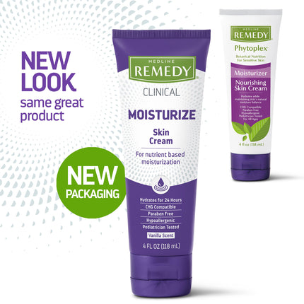 Medline Remedy Phytoplex Nourishing Skin Cream Moisturizer, 4 Fl. Oz/118ml