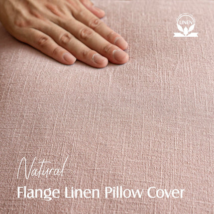 Foindtower 26 x 26" Pack of 2 Linen Solid Throw Soft Accent Cushioned Case For Chair Couch Sofa, Light Pink X004C9IRGZ