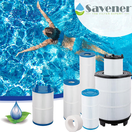 Savener SV-8409 Swimming Pool Replacement Filter Replaces for Unicel C-8409 90Sq.ft FC-1292 PA90 Hayward CX900RE Darlly 80951 1 Pack