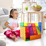 28pc PicassoTiles Jumbo Magnetic Building Blocks Set - 12"x9" and 3" Tiles, STEM Educational Toy