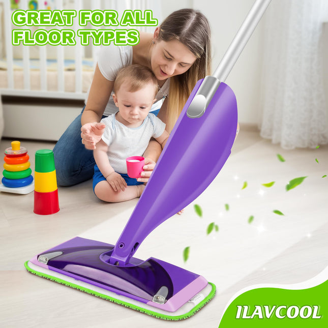3 Pack Reusable Mop Pads for Swiffer WetJet, Wet Pads Refill Microfiber Mop Pads Refills Washable Mop Refill Pads Wet Dry Mop Replacement Heads for Hardwood Floor Cleaning