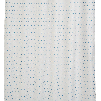 amazon basics Polyester Squares Shower Curtain with Hooks - 72 x 72 inch, Blue(Washable)