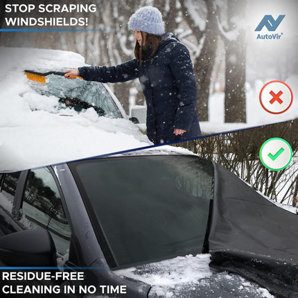 EcoNour  X-Large 69"x42" Ice & Snow Windshield Frost Cover, Blue