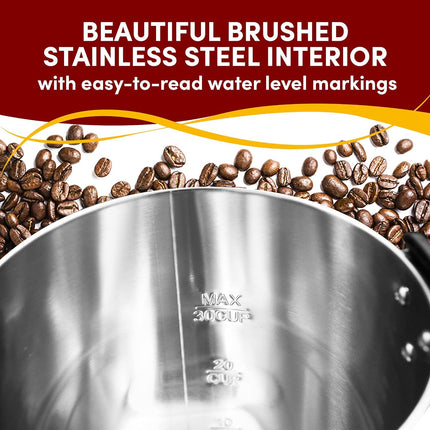 Elite Cuisine CCM-035 30-Cup Stainless Steel Coffee Urn Coffee Maker Water Boiler LIKE NEW