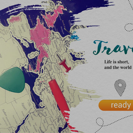 Scratch & Go World Map 24" x 31" Scratch off Map