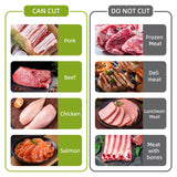 Fresh Meat Slicer, Thickness Adjustable Stainless Steel Kitchen Cleaver Knife Set With Block, Manual Fresh Meat Cutter Jerky Slicer For Beef Pork, Cooking BBQ Hot Pot (Gray)