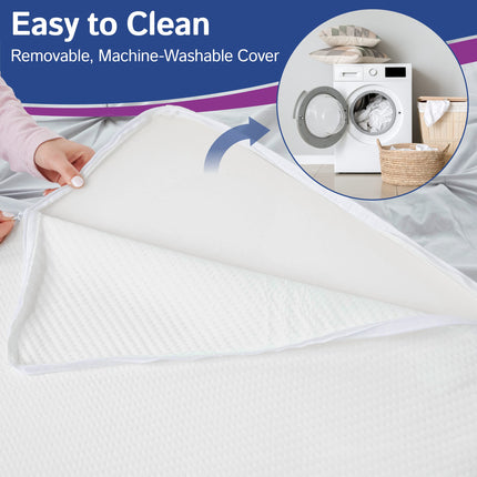 Ebung Leg Pillow Replacement Cover ONLY - Fits Leg Elevation Pillow, Washable