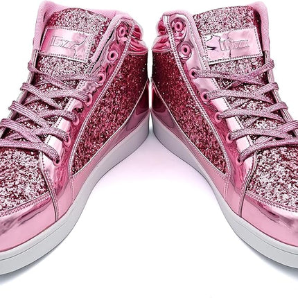 IGXX Men's Glitter Sneaker, PINK SIZE 9.5 US