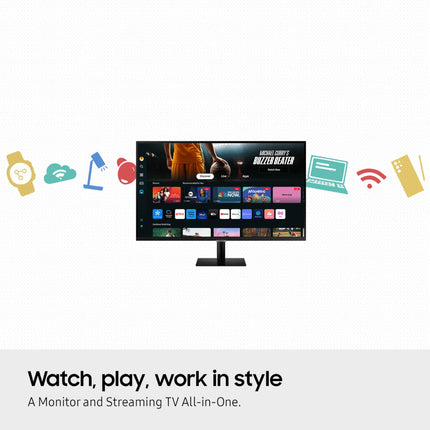 SAMSUNG 32-Inch M7 Series 4K UHD Smart Monitor LS32DM702UNXGO -K