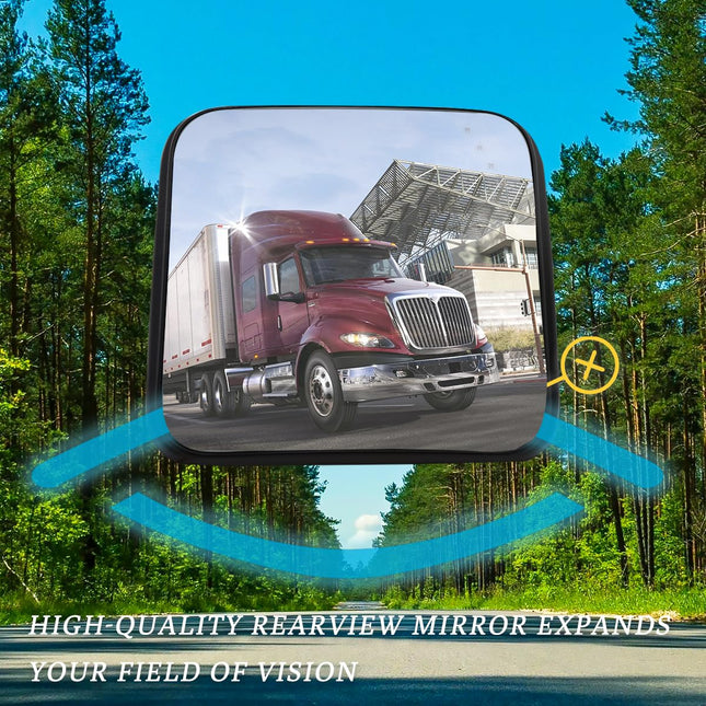 CA Replacement International Lt625 Hood Mirror compatible with 2018 LT625 (small left 1)