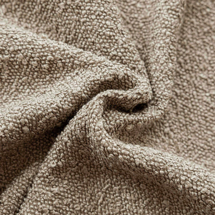 Foindtower 22x22" 1PC Textured Boucle Throw Accent Solid Neutral Soft Cozy Couch Cushion Case for Chair Sofa, Light Khaki Tan X0049JPHHF