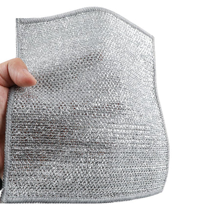 YinQin 4 Pack Double Layer Stainless Steel Wire Cleaning Cloth for Kitchen