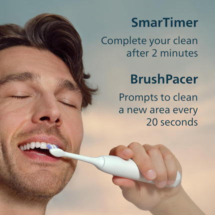Philips Sonicare 6100 Rechargeable Electric Toothbrush, 1 Brush Head, White